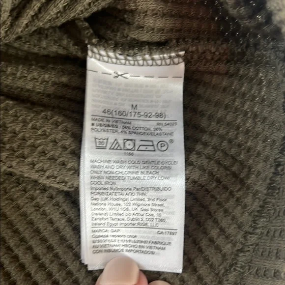 GAP Olive Waffle Knit Top - Picture 4 of 5